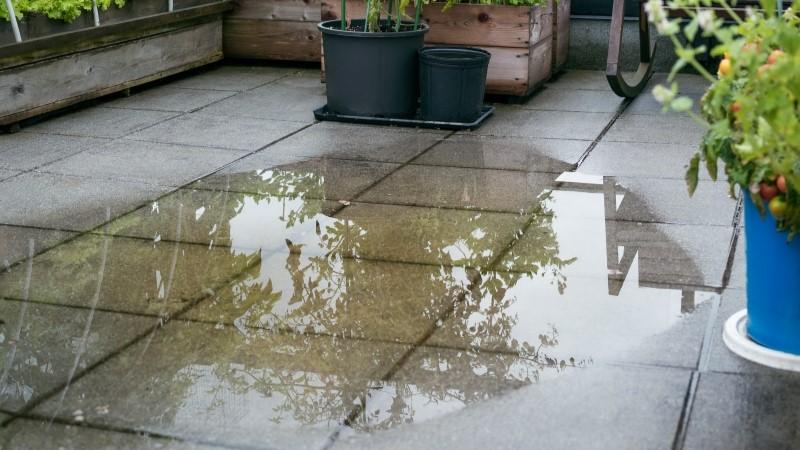 Flooded Patios and other problems caused by standing water